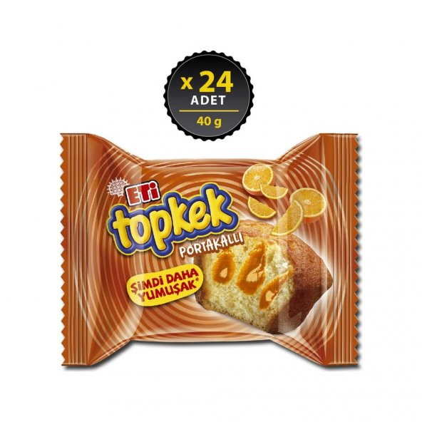 Eti Topkek Portakallı 40 g x 24 Adet ürün görseli 1
