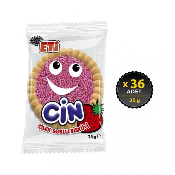 Eti Cin Çilekli 25 g x 36 Adet ürün görseli 1