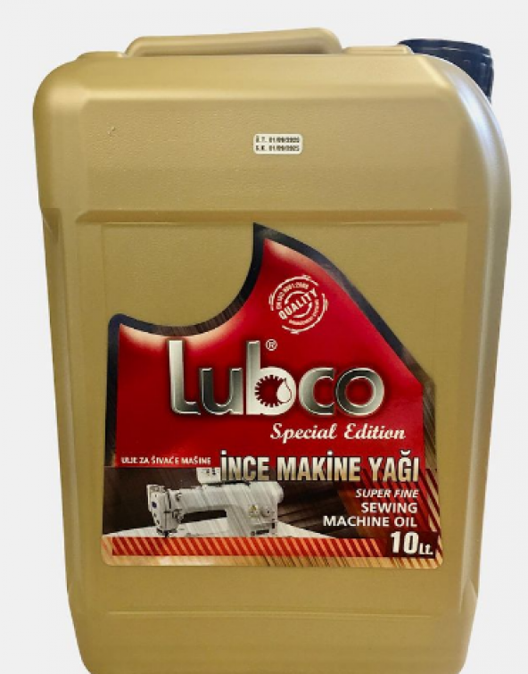 Lubco İnce Makine Yağı 10 Litre BİDON ürün görseli 1