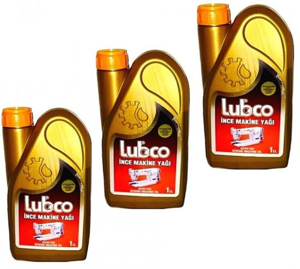 Lubco ince makine yağı 1lt  (toplam 3 adet fiyatıdır) ürün görseli 1
