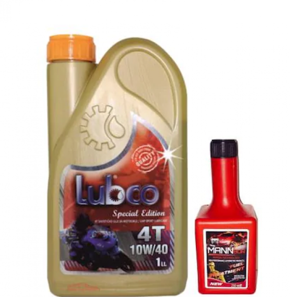 Lubco 4T 10W40 1 Litre 4 Zamanlı Motosiklet Yağı +Benzin Katkısı ürün görseli 1