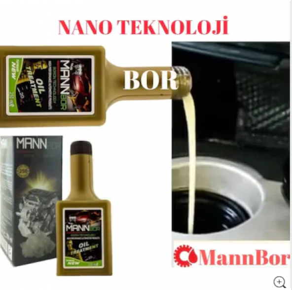 MannBor New Nano Teknoloji Gold Bor Elmas Motor Yağ Katkısı 250 Ml ürün görseli 1