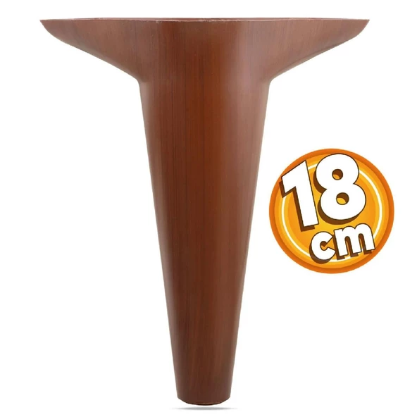 Aspen Lüks Mobilya Kanepe Koltuk Tv Ünitesi Konsol Yükseltici Ayağı Ayakları 18 Cm Ahşap Desenli ürün görseli 1