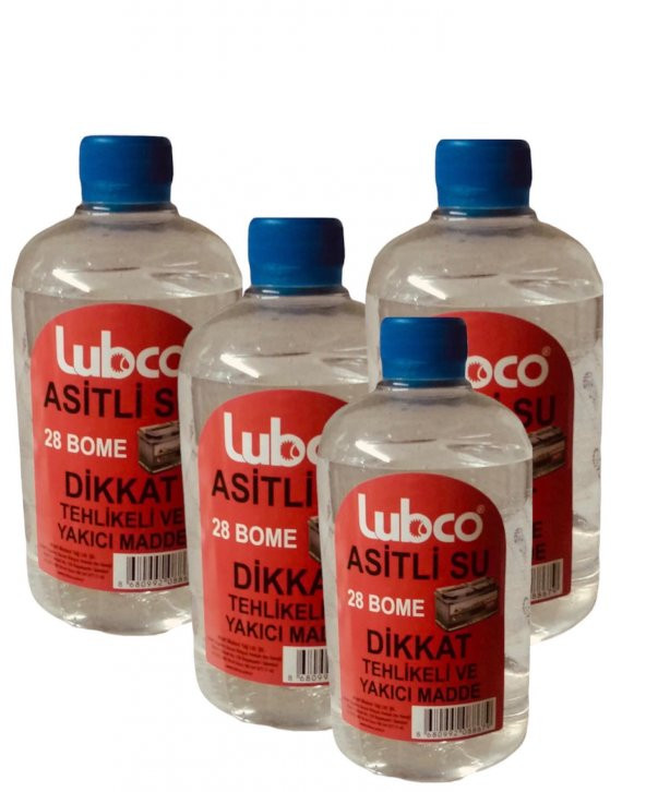 Lubco asitli su akü asiti 4 X 500 ml ürün görseli 1