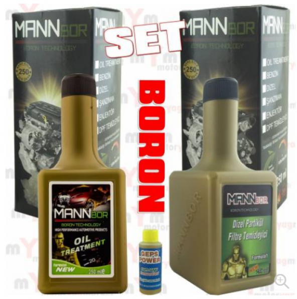 MannBor  Nano Teknolojili Motor Bor Yağ Katkı 250ml +DPF Temizleyici ürün görseli 1