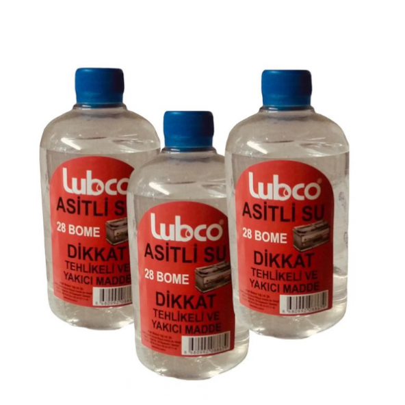Lubco asitli su  akü asiti 500 ML X 3 ürün görseli 1
