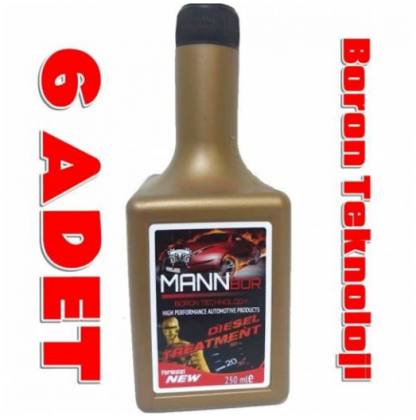 MannBor Boron Teknoloji Dizel  Yakıt Katkısı 250ML  6 ADET ürün görseli 1