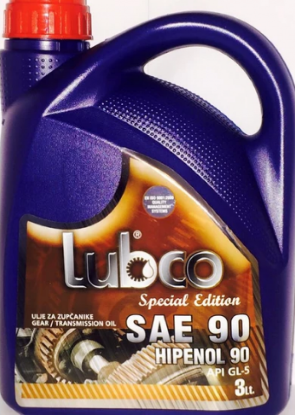 Lubco 90 Numara Dişli Asansör&Mekanik Dişli Yağı 3 Lt ürün görseli 1