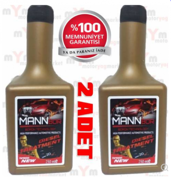 MannBor Boron Teknoloji Dizel Mazot Yakıt Katkısı 250ML x2 ADET ürün görseli 1