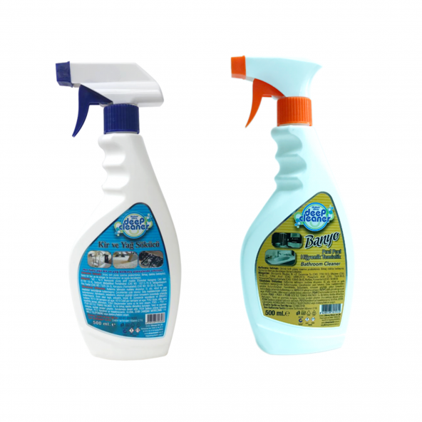 Deep Cleaner Kir Ve Yağ Sökücü 500ml + Banyo Temizleyici 500 ml ürün görseli 1
