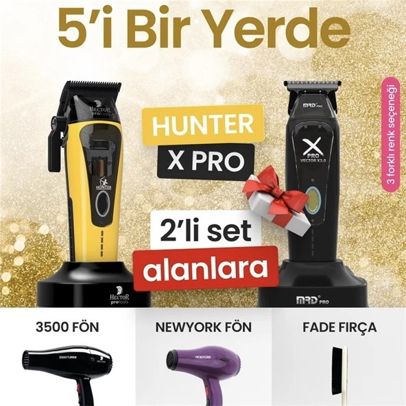 Hectör Hunter Vector  Profesyonel Saç Kesim ve Trimmer Seti ürün görseli 1