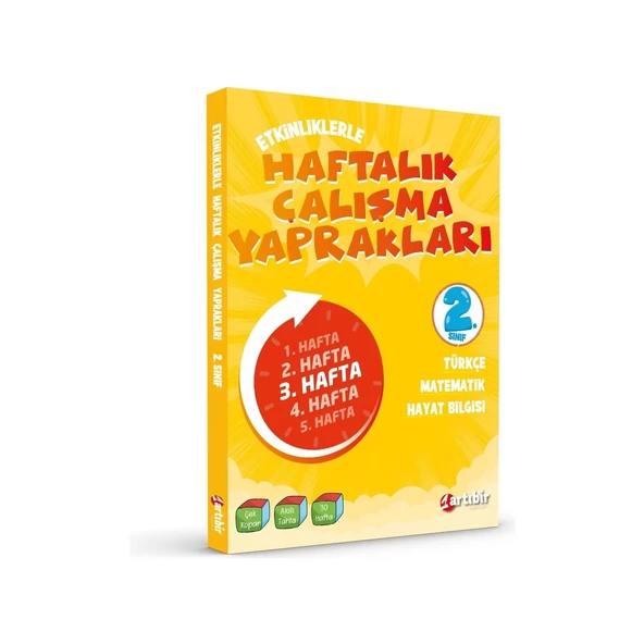 Artıbir Yayınları 2. Sınıf Etkinliklerle Yeni Nesil Haftalık Çalışma Yaprakları ürün görseli 1