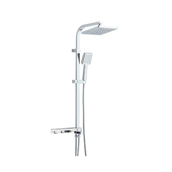 Tema Banyo Rain Hill Tetra Tepe Duş Takımı Seti 53136 Krom ürün görseli 1