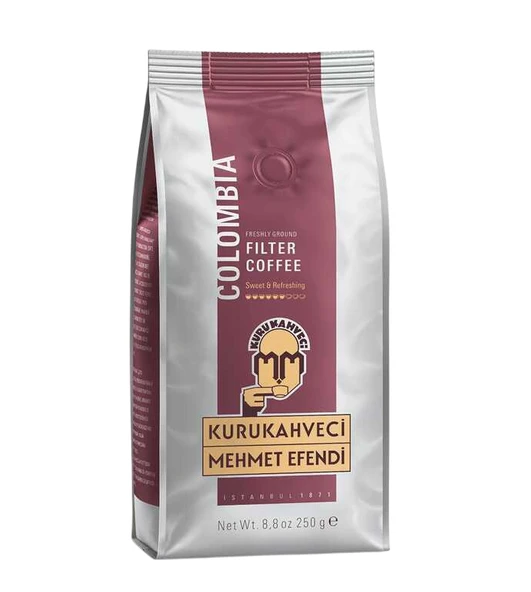 Kurukahveci Mehmet Efendi Colombian Filtre Kahve 250 Gr ürün görseli 1