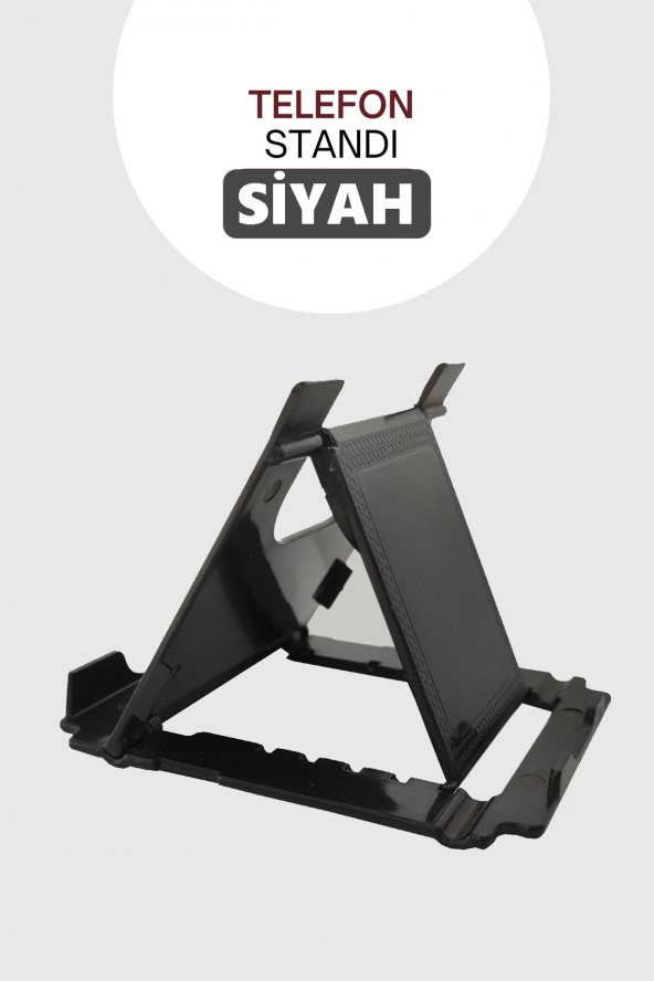 ANKABOSS Cep Telefon Standı Siyah - Resim 2