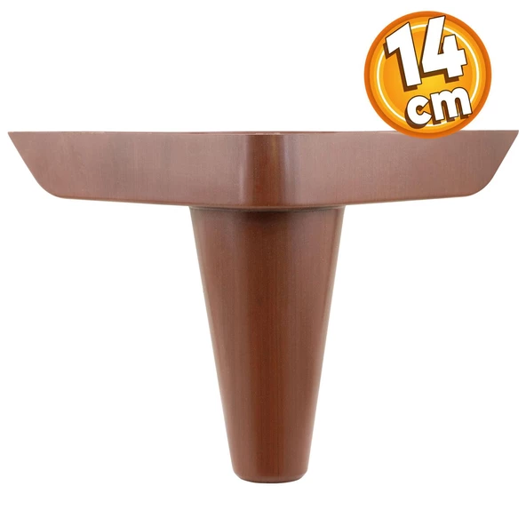 Aspen Lüks Mobilya Kanepe Koltuk Tv Ünitesi Baza Yükseltici Ayağı Ayakları 14 Cm Ahşap Desenli Ayak ürün görseli 1