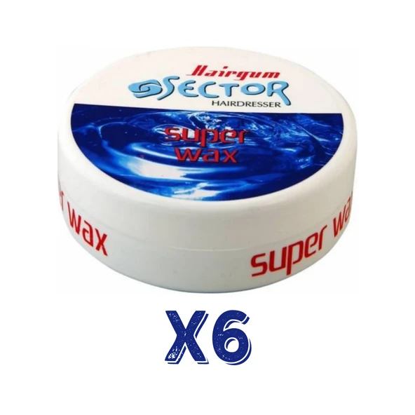 Sector Hairmate Superwax Ultra Sert Mavi Wax 150 Ml 6 Adet ürün görseli 1
