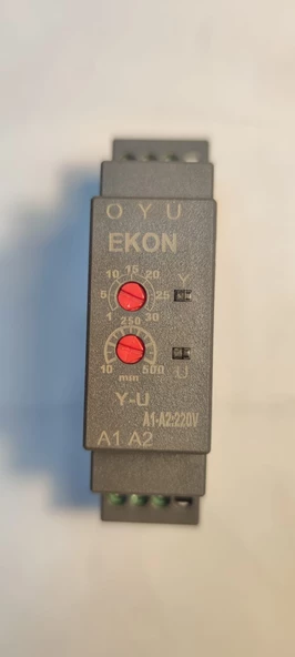 Ekon Yıldız Üçgen Zaman Rölesi  Ray Tipi - Resim 4