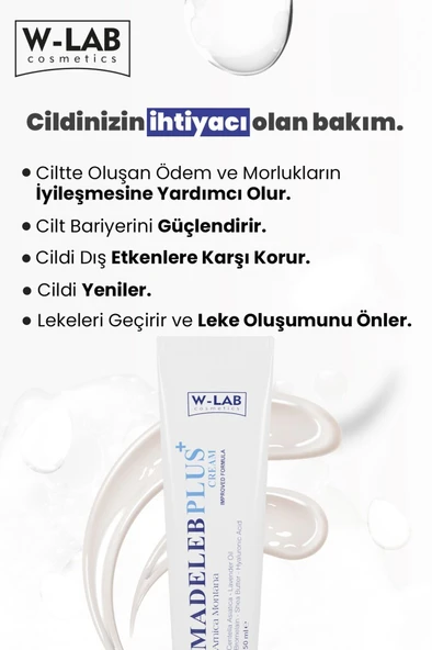 W Lab Kozmetik Madeleb Plus Krem 2 Li Paket - Resim 3