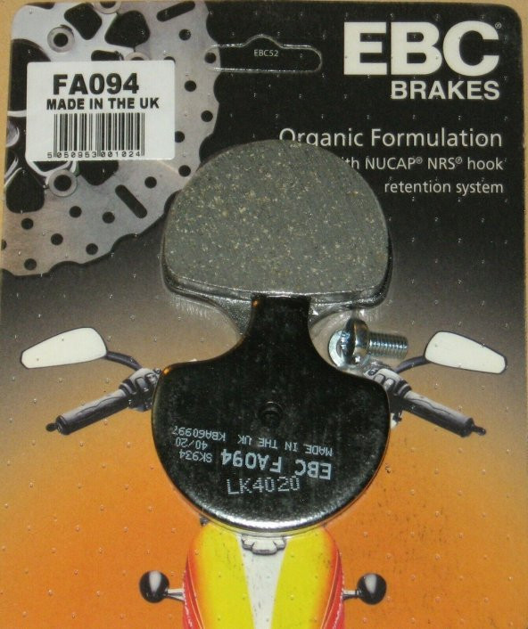 Ebc Fa094 1987-1999 Harley-Davidson Sportster XL883 Ön Fren Balatası ürün görseli 1