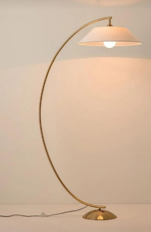 MYLIGHTS MODERN MAT GOLD ALTIN KAPLAMA VE METAL LAMBADER KÖŞE LAMBASI ürün görseli 1