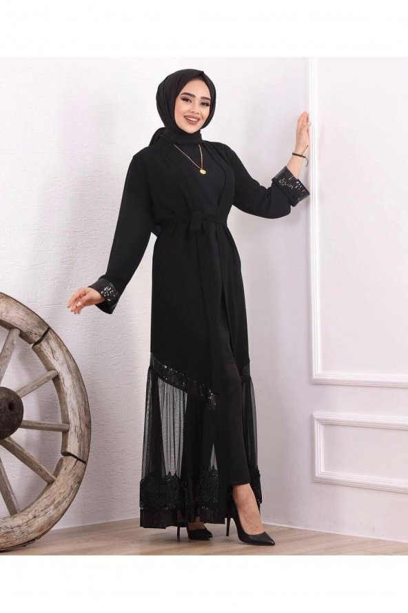 Modatalika Yeni sezon Kadın Ferace Abaya - Resim 3