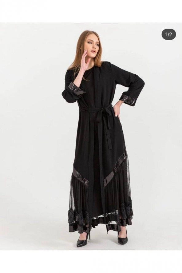 Modatalika Yeni sezon Kadın Ferace Abaya - Resim 5