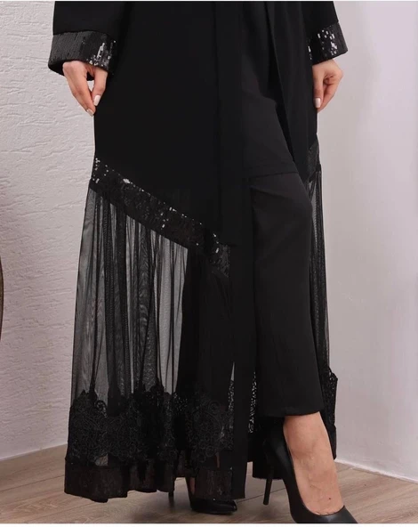 Modatalika Yeni sezon Kadın Ferace Abaya - Resim 8