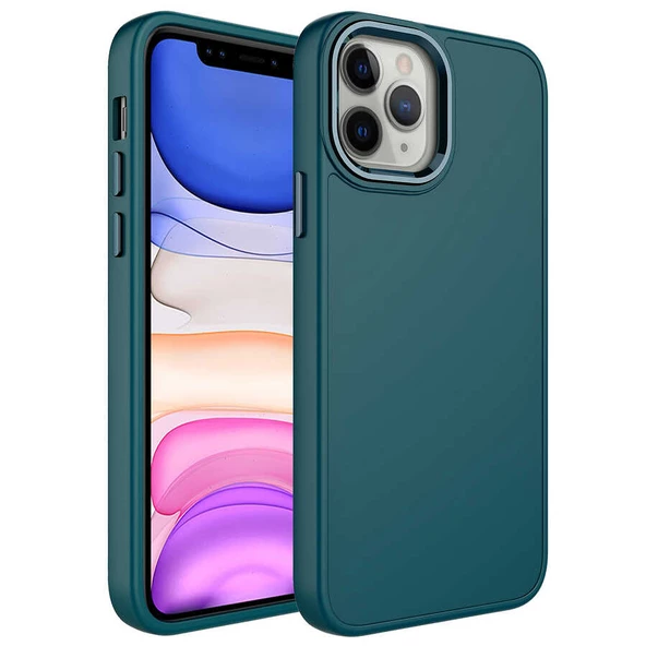 iPhone 12 Pro Max Kılıf Luna Dışı Soft Yumuşak İçi Kadife Kılıf ürün görseli 1
