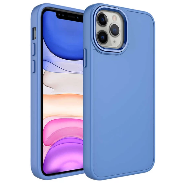 Apple iPhone 12 Pro Kılıf Luna Dışı Soft Yumuşak İçi Kadife Kılıf ürün görseli 1