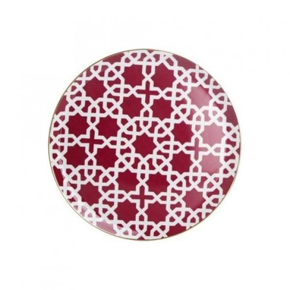 Porland Morocco Düz Tabak Desen5 Fuşya 28CM ürün görseli 1