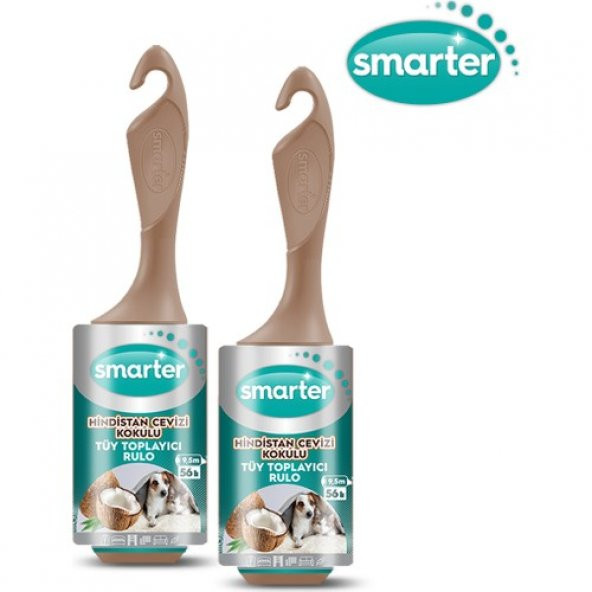 SMARTER HİNDİSTAN CEVİZİ KOKULU TÜY TOPLAYICI RULO 2 Lİ KEDİ KÖPEK ürün görseli 1
