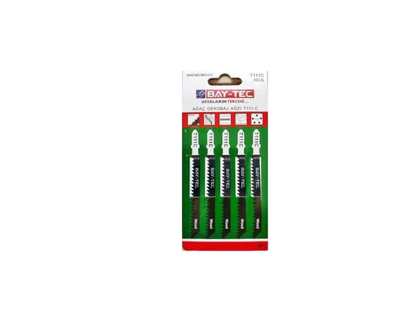 BAY-TEC AĞAÇ DEKUPAJ UCU T111C MK2312 1 KARTELA (5 ADET) ürün görseli 1