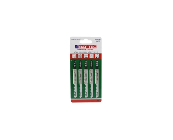 BAY-TEC AĞAÇ DEKUPAJ UCU T101D MK2313 1 KARTELA (5 ADET) ürün görseli 1