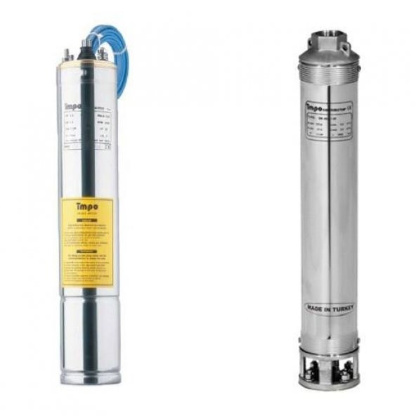 Impo Sk 404/14 Krom Başlıklı Derin Kuyu Dalgıç 1,5 Hp Trifaze Motorlu 4"inç 92 Mss 6 M³/h ürün görseli 1