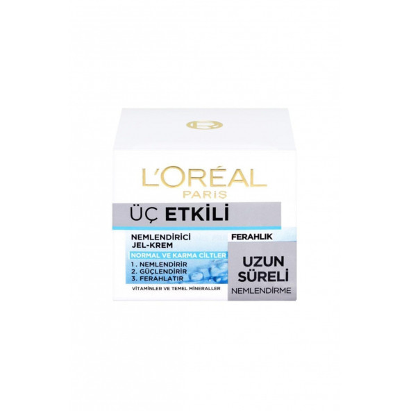 L'Oreal Paris 3 Etkili Ferahlık Gündüz Bakım Kremi 50 ML ürün görseli 1