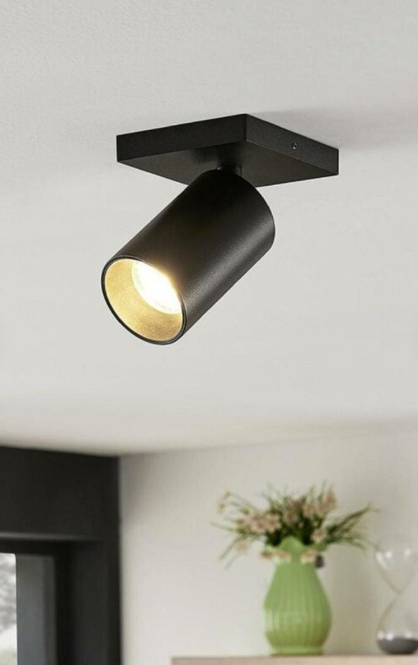 MYLIGHTS LED APLİK LED AVİZE LED SPOT  KARE GÖVDE MAT SİYAH GÜN IŞIĞI AMPUL AMPUL DAHİLDİR ürün görseli 1