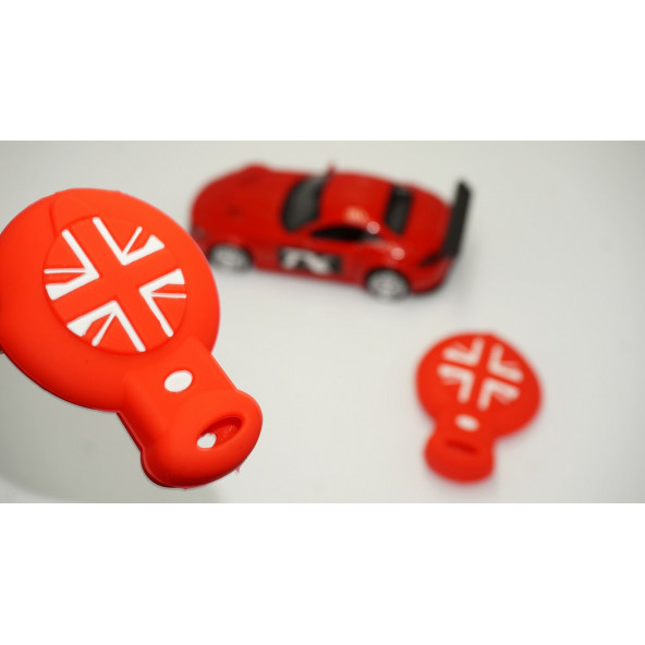 Mini Cooper Clubman Countryman R56 Silikon Anahtar Kırmızı Kılıf Seti ürün görseli 1