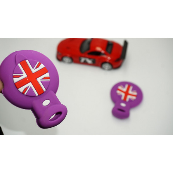 Mini Cooper Clubman Countryman R56 Silikon Anahtar Mor Kılıf Seti ürün görseli 1