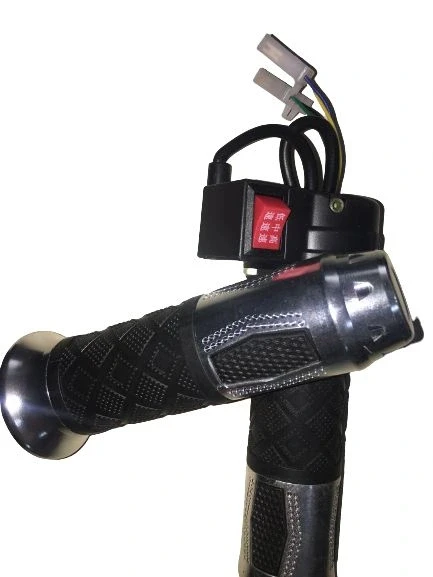 E-BİKE GAZ KOLU 875 KOMPLE 3 VİTES ALİMİNYUM ELCİKLİ GRİ ürün görseli 1