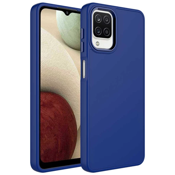 Galaxy A12 Kılıf Zore Luna Dışı Soft Yumuşak İçi Kadife Kılıf ürün görseli 1