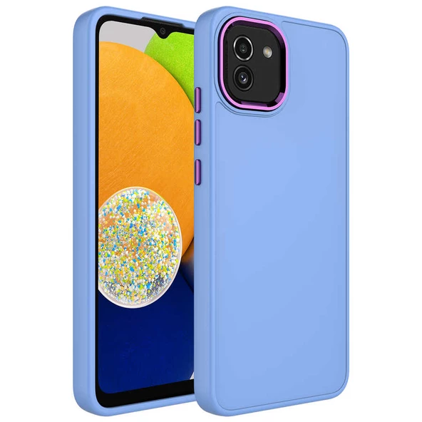 Galaxy A03 Kılıf Zore Luna Dışı Soft Yumuşak İçi Kadife Kılıf ürün görseli 1