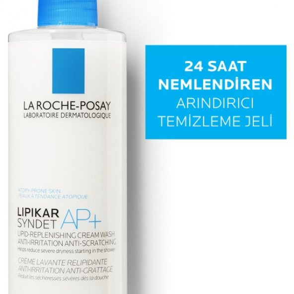 La Roche-Posay Lipikar Syndet AP+ Bebek&Çocuk, Yetişkin Vücut Yıkama Jeli Çok Kuru ve Atopiye Eğilim Gösterebilen Ciltler 400 ml ürün görseli 1