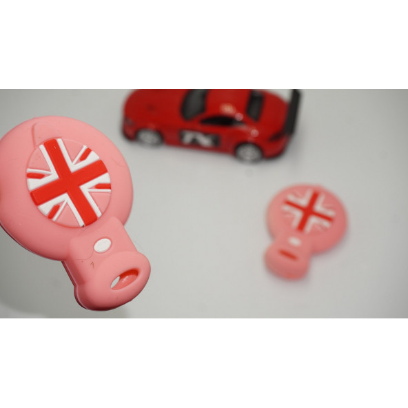 Mini Cooper Clubman Countryman R56 Silikon Anahtar Pembe Kılıf Seti ürün görseli 1