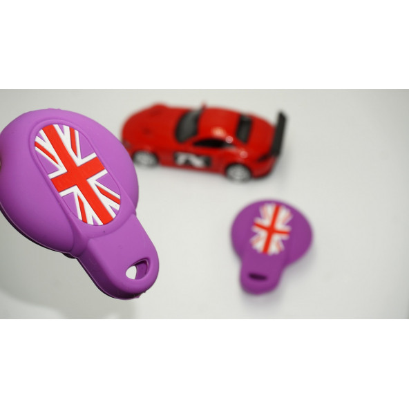 Mini Cooper S Roadster R50 R53 F54 F55 F56 Silikon Anahtar Mor Kılıf Seti ürün görseli 1