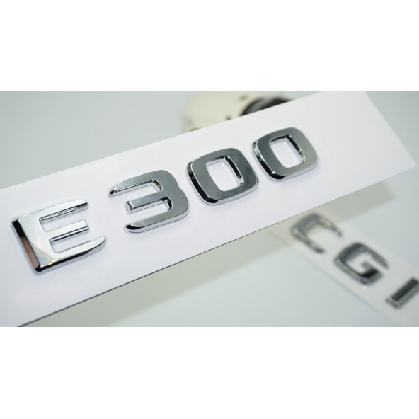 DK Tuning E300 CGi Bagaj Krom ABS 3M 3D Yazı Logo Benz İle Uyumlu ürün görseli 1