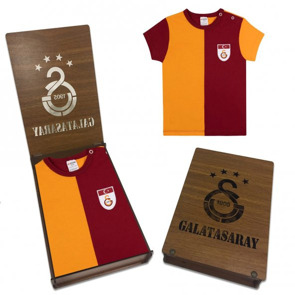 Galatasaray Orijinal Metin Oktay Bebek T-Shirt Özel Ahşap Kutulu ürün görseli 1