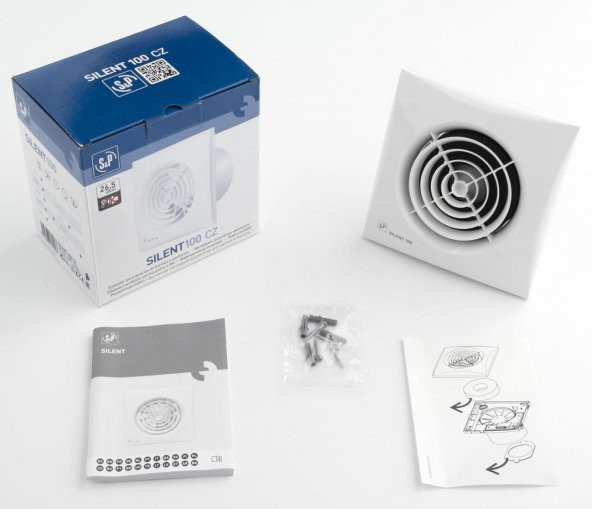 Sessiz Pencere Fanı Silent 100 Cz Kit 26,5 dB 2 Yıl Garanti AGMair Havalandırma ürün görseli 1
