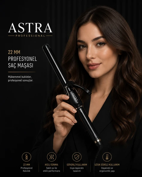 Astra F998B-22 mm Saç Maşası ürün görseli 1
