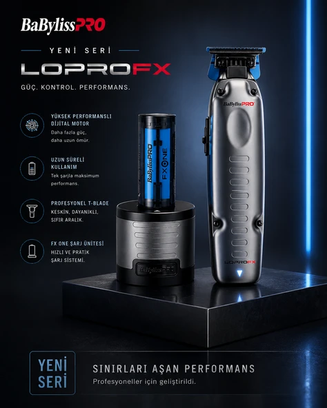 BaByliss PRO FX729E FXONE LO-PRO FX Profesyonel Çizim Makinesi ürün görseli 1